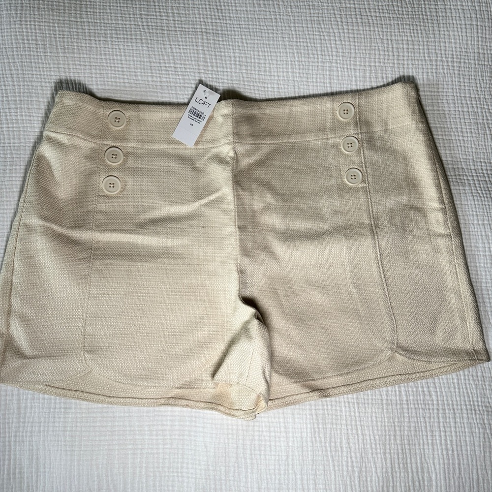 NWT Ann Taylor LOFT Riviera Sailor Shorts Size 14